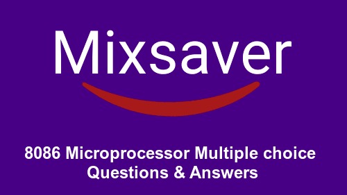 8086 Microprocessor Multiple choice Questions & Answers