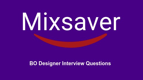 BO Designer Interview Questions