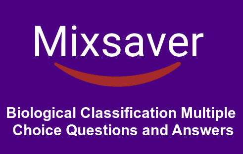 Biological Classification Multiple Choice Questions
