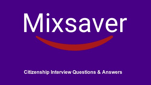 Citizenship Interview Questions & Answers