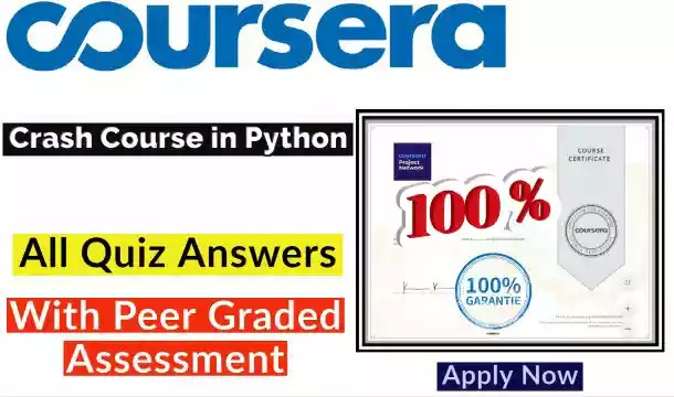 Crash Course in Python Coursera Quiz