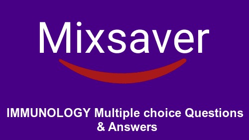 IMMUNOLOGY Multiple choice Questions & Answers