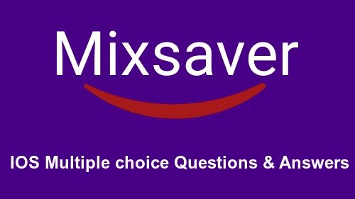 IOS Multiple choice Questions & Answers