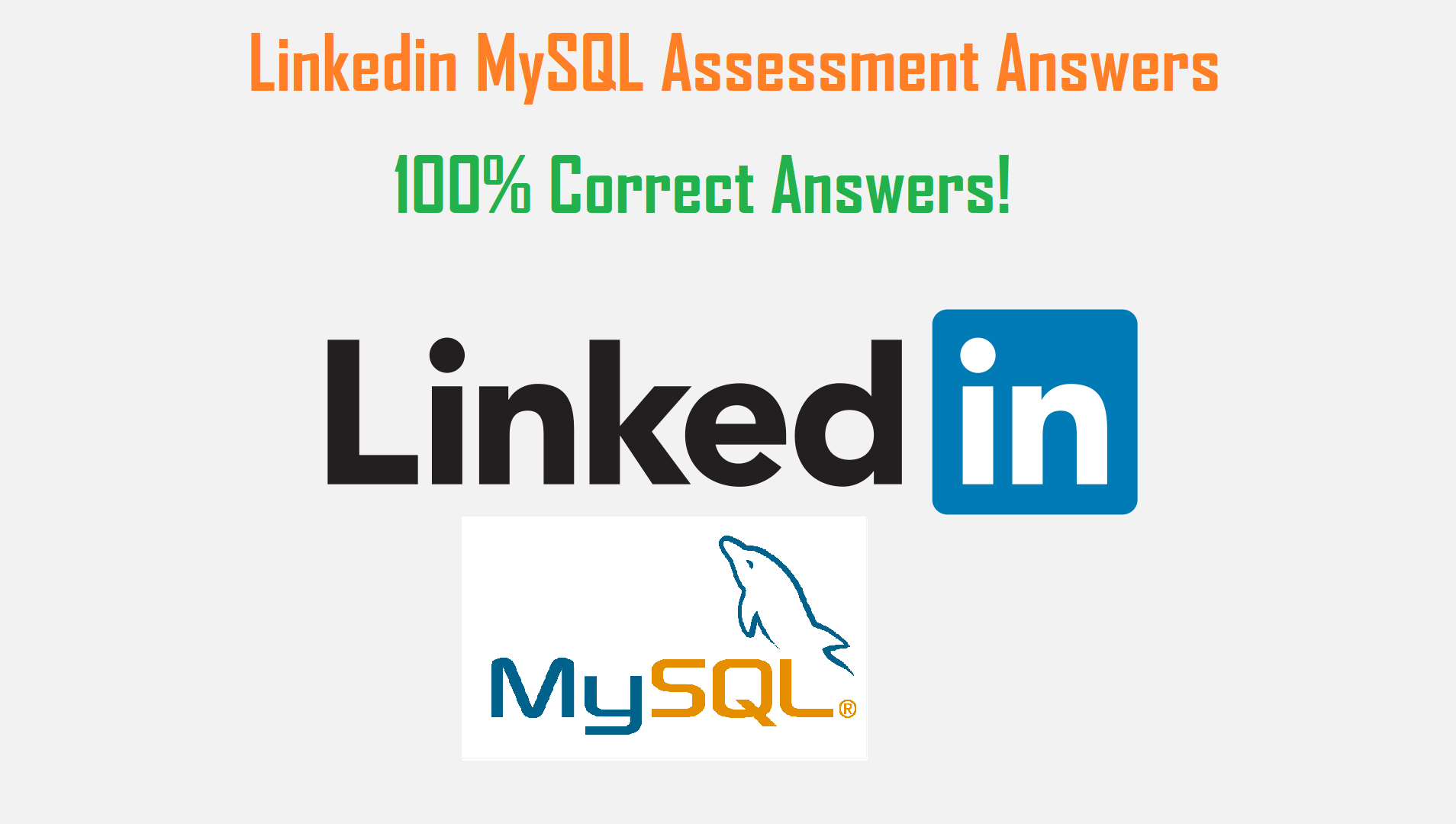 LinkedIn MySQL Assessment Answers