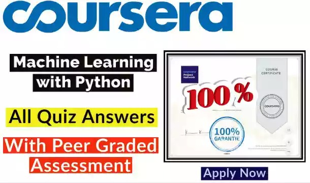Machine Learning With Python Cousera Answers