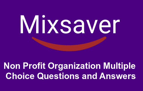 Non Profit Organization Multiple Choice Questions