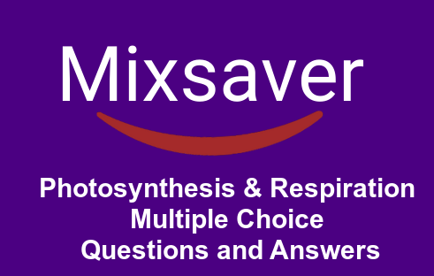 Photosynthesis & Respiration Multiple Choice Questions