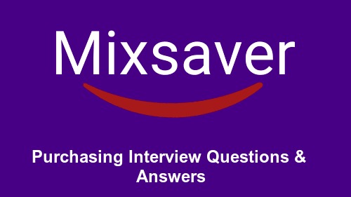 Purchasing Interview Questions & Answers