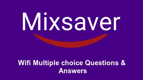 Wifi Multiple choice Questions & Answers