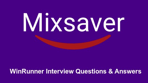 WinRunner Interview Questions & Answers