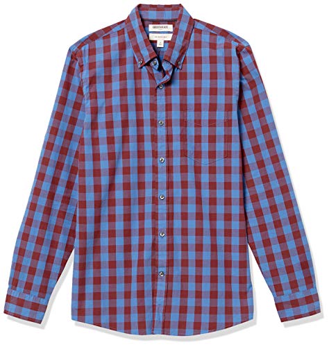 Goodthreads Men's Slim-Fit Long-Sleeve Plaid Poplin Shirt promo code.