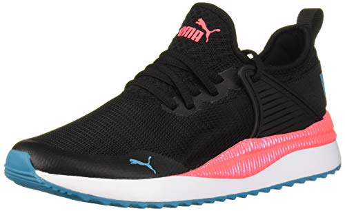 PUMA Women's Pacer Next Cage Sneaker (pink, silver color available).