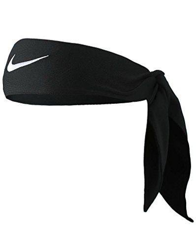 Custom Softball Dri-Fit Head Tie Headband - White Black Red Volt.