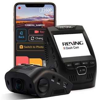 Rexing V1 4K Ultra HD Car Dash Cam 2.4 inch LCD Screen.