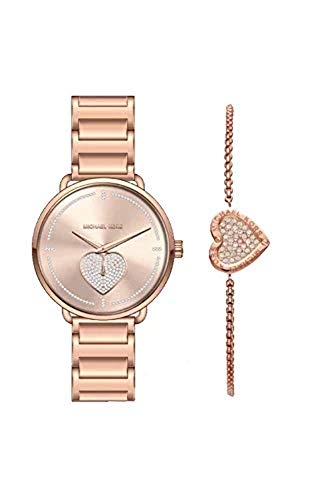 Michael Kors Women's Portia Gold-Tone Stainless Steel watch.