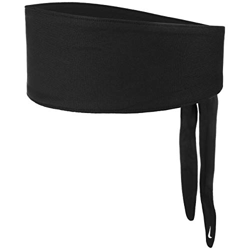 NIKE Unisex's Headband Bandana TIE Black, One Size.