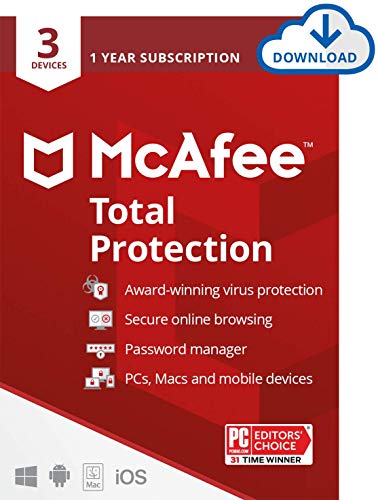 McAfee AntiVirus Protection promo.