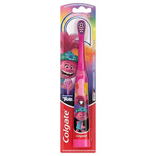 Colgate, Kids Trolls Extra Soft Bristles, 1 Battery Powered Toothbrush.