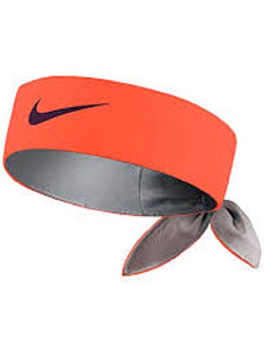 Nike Tennis Tie Headband Orange/Obsidian.