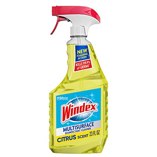 Windex Multi-Surface Cleaner and Disinfectant Spray Bottle.