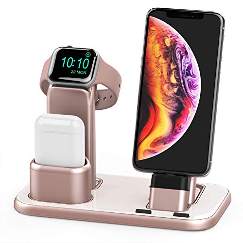 Beacoo Upgraded 3 in 1 Charging Stand for iWatch Series 6/5/4/3/2/1.