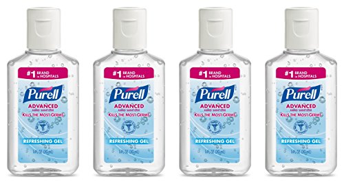 Purell Advanced Hand Sanitizer Gel 1 OZ Travel Size (4 Pack) For SALE.