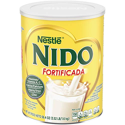 NESTLE NIDO Fortificada Dry Milk 56.4 Ounce Canister.
