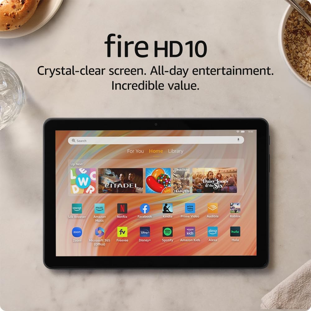 Fire HD 10 Tablet (2025) – 10.1” Full HD, 25% Faster, 13H Battery.