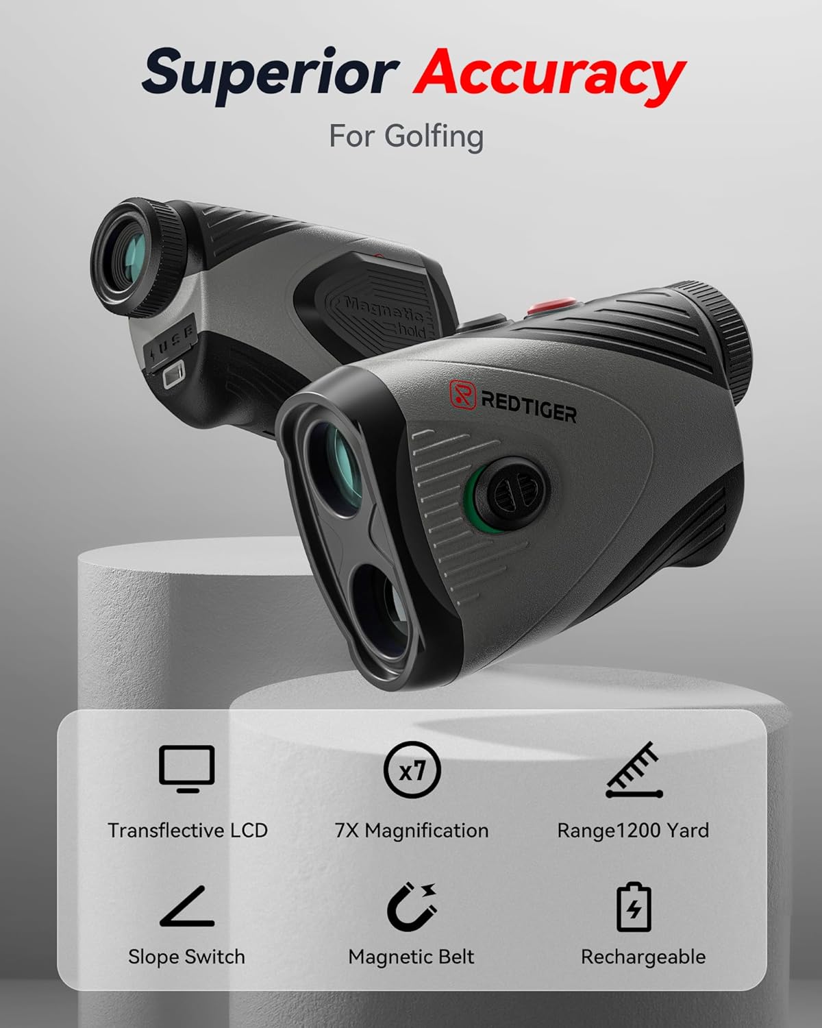 REDTIGER Golf Rangefinder with Slope: Precision and Performance.