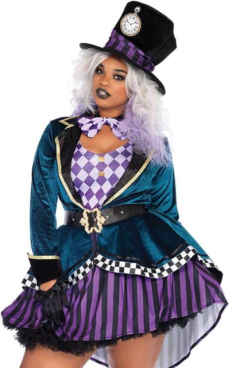 Bold Wonderland Style Mad Hatter Halloween Costume.