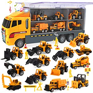 CUTE STONE Alloy Construction Vehicles Truck Toy Set Sale.