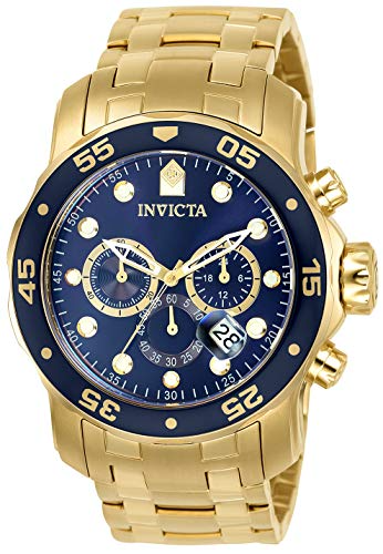 Invicta Men's 0073 Pro Diver Collection Chronograph 18k Gold Coupon.